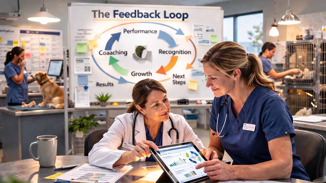 The Feedback Loop: Ensuring that veterinary hospital goals get completed